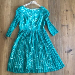 Eliza J Green Lace Dress